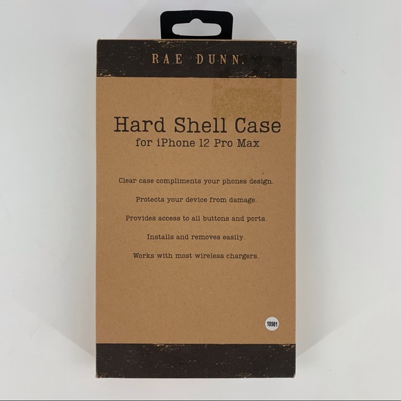 Rae Dunn NWT 'BE KIND' iPhone 12 Pro Max Clear Hard Shell Case - Picture 2 of 8